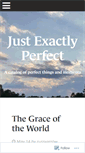 Mobile Screenshot of justexactlyperfect.com