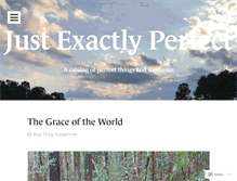 Tablet Screenshot of justexactlyperfect.com